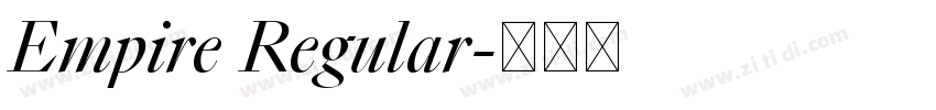 Empire Regular字体转换